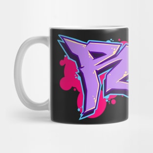 Letter R - Graffiti Street Art Style Mug